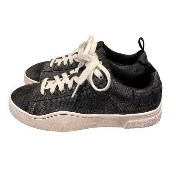 NEW Diesel Women’s S-Clever Low Black Gray Sneakers Shoes Size 7.5 - Picture 4 of 11